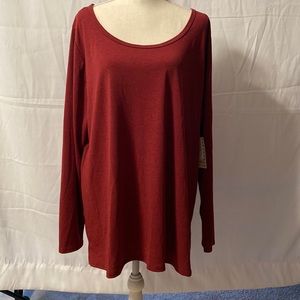 3XL SOLID BURGANDY LYNNAE